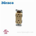 15A 125V Ivory Decorative Duplex Receptacle